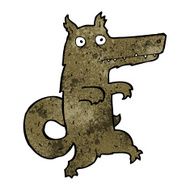 cartoon big bad wolf N18