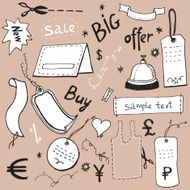 Paper effect labels Sale Signs Ð¿ÑÐ¾Ð´Ð°Ð¶Ð° N2