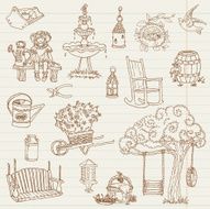 Doodled Outdoor Elements