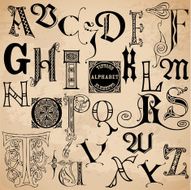 Stylized Alphabet Set