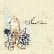 Doodle Floral Invitation