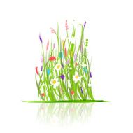 Green meadow for your design N3