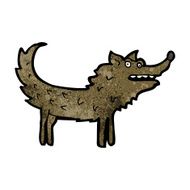 Cartoon Wolf N175