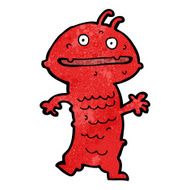 cartoon funny little monster N33