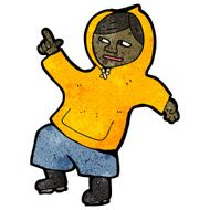 cartoon boy in hooded top pointing N4