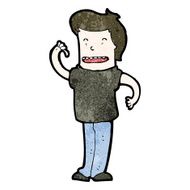 cartoon happy man N757