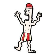 cartoon terrified swimmer N6