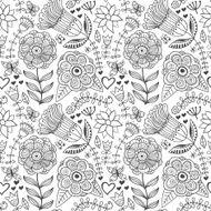 Abstract retro doodle pattern N18