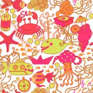 Abstract retro doodle pattern N19
