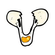 cartoon cracked egg N6
