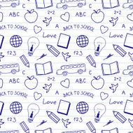 Back to School Doodles Pattern