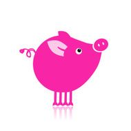 Cute piggy for your design N7