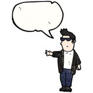 cartoon cool guy N33