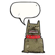 Growling Dog Cartoon N5