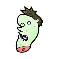 Cartoon Zombie Head N23