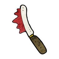 knife spreading jam cartoon N3