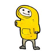cartoon boy in hooded top N47
