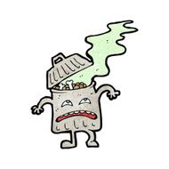 Cartoon Garbage Can N19