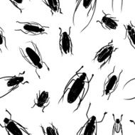 Beetles sketch pattern for your design