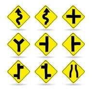 Doodle Traffic Signs Vector Icons Set N8