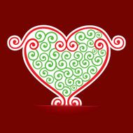 Seamless design make a heart background