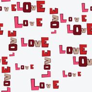 Valentine&#039;s Day Hearts Love seamless pattern N2