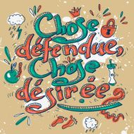 Hand drawn text lettering with Quotations N2