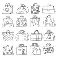 collection of hand drawn bags N2