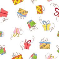 birthday hand drawn icons seamless N6