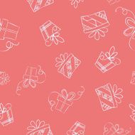 birthday hand drawn icons seamless N8
