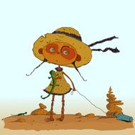 Pirate girl Vector Illustration N3