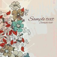 Floral background with a space for text