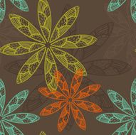 Doodle flower pattern N2