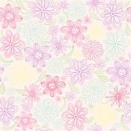seamless colorful floral pattern N2