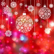 Card with christmas balls EPS 8 N2