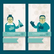 Cute doodle teacher vertical banners