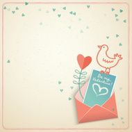 Valentine&#039;s day gift card Vector illustration N8