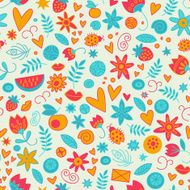 Seamless doodle love