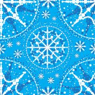 Seamless snowflakes pattern