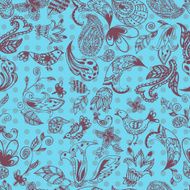 background seamless texture with flowers N3