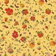 Floral vector seamless pattern N2
