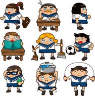 Cartoon Student Icon N4