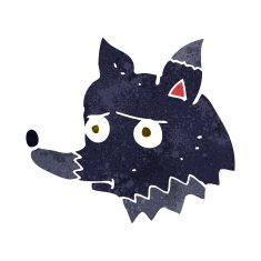 cartoon unhappy dog N5