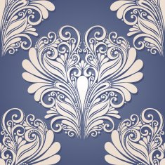 Seamless Ornate Pattern (Vector) Hand Drawn Texture N160