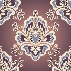 Seamless Floral Pattern (Vector) Hand Drawn Texture N166