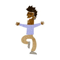 cartoon laughing man N56