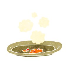 cartoon empty plate N19