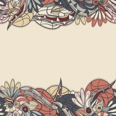 border with abstract hand-drawn pattern N17