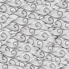 Vector Seamless Pattern of Wave N6