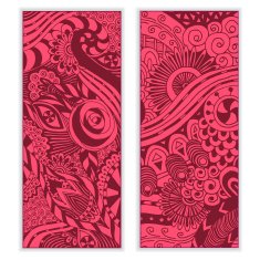 Abstract vector ethnic pattern card set